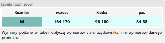 kamizelka HUNBE MORO tabela rozmiarów.PNG